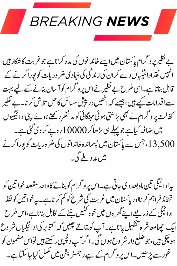 Benazir October 2025 Payment Eligibility Check Via Helpline and SMS