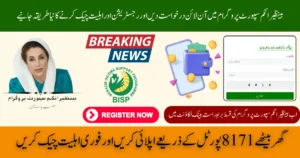 BISP 8171 Online Application 2025 New Digital Payment Method for Eligible Families